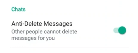 Anti-delete messages